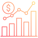 gráfico de acciones icon