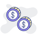 signo de dólar icon