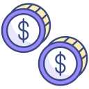 signo de dólar icon