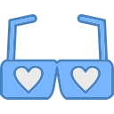 gafas de corazón icon