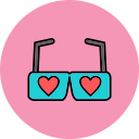 gafas de corazón icon