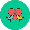 pájaros del amor icon