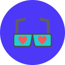 gafas de corazón icon