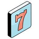 número 7 icon