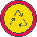 símbolo de reciclaje icon