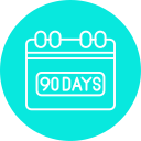 90 days icon