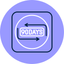 90 days icon