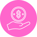 Dollar coin icon