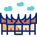 casa minangkabau icon