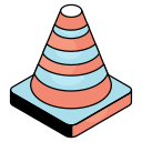 cono de tráfico icon