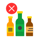 sin alcohol icon