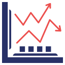 gráfico de líneas icon