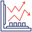 gráfico de líneas icon