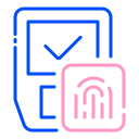 identificación de huellas dactilares icon