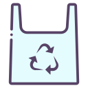 bolsa de plástico reciclada icon