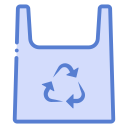 bolsa de plástico reciclada icon