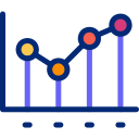 gráfico de líneas icon