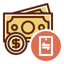 transacción de dinero icon