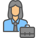 mujer de negocios icon