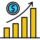 gráfico de ganancias icon