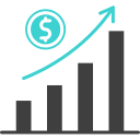 gráfico de ganancias icon