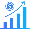 gráfico de ganancias icon