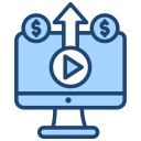 monetización de contenidos icon