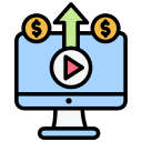 monetización de contenidos icon