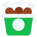 cubo de pollo icon