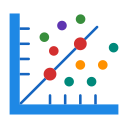 gráfico de dispersión icon