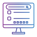 página de resultados del motor de búsqueda icon