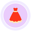 vestido de niña icon