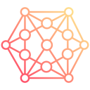 red blockchain icon