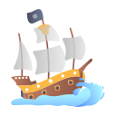 barco pirata icon