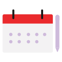 fecha del calendario icon