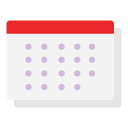 fecha del calendario icon