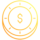 signos de dólar icon