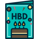 tarjeta de cumpleaños icon