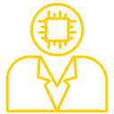 hombre robot icon