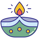 lámpara de diwali icon