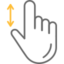 desplazamiento vertical icon