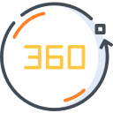 360 grados icon