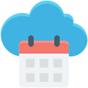 calendario en la nube icon