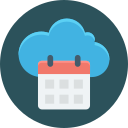 calendario en la nube icon