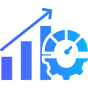 métricas de rendimiento icon