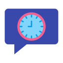 reloj de mensajes icon