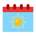 calendario de verano icon