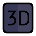 película en 3d icon