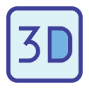 película en 3d icon