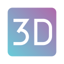 película en 3d icon